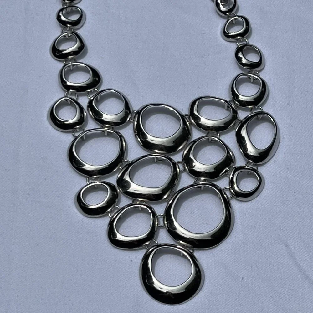 Lia Sophia Silver Tone Torrent Necklace - Picture 4 of 6